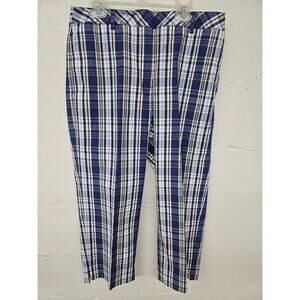 Liz Golf Audra capri pants size 6 Blue and white plaid Pants Streetwear